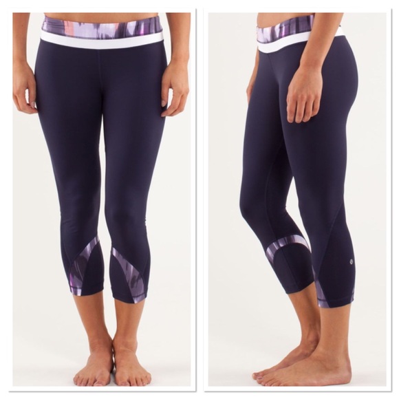 lululemon athletica Pants - Lululemon Run Inspire Crop II Deep Indigo Leggings